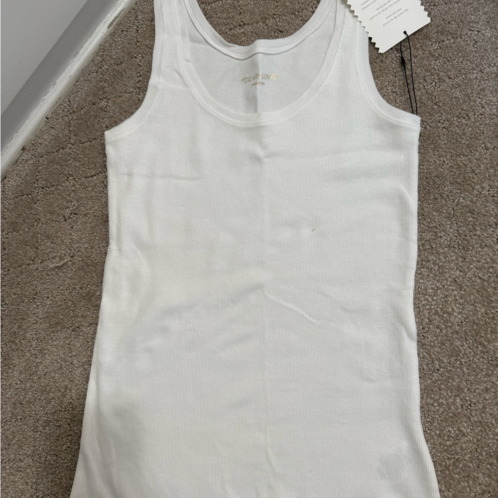 Stella & Dot Classic White Tank Top